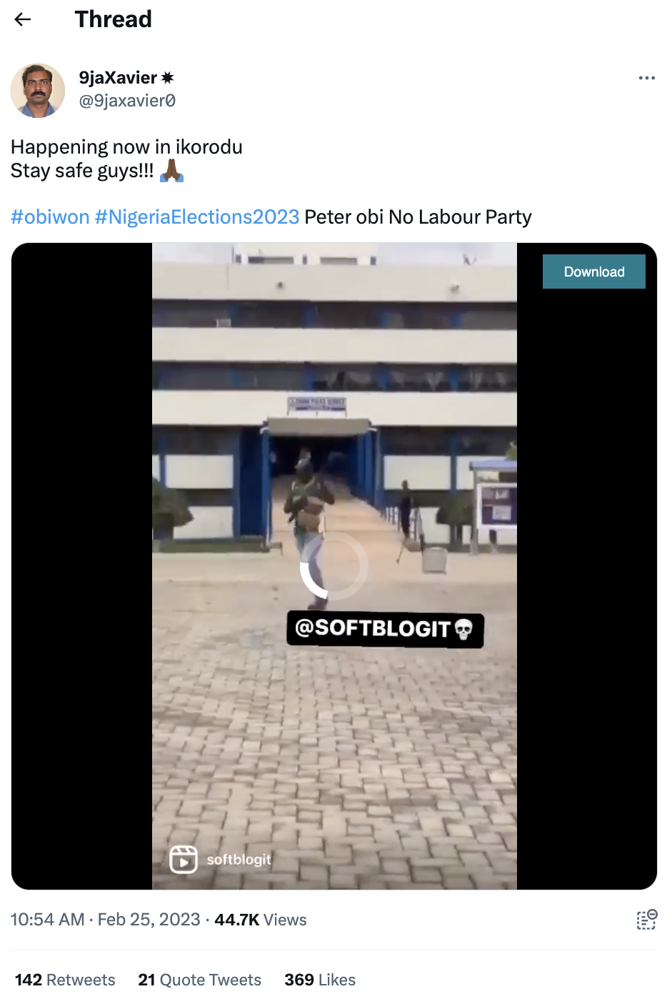 FALSE: A viral video claiming three men have been killed during the elections did not happen in Nigeria