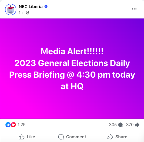 LIBERIA 2023 ELECTIONS: Counting of ballots still ongoing