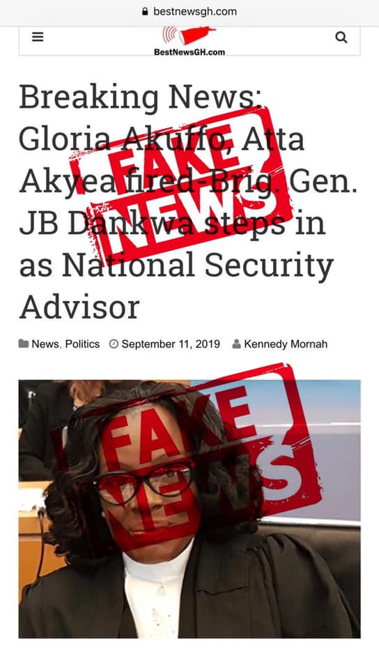 FACT-CHECK: Gloria Akuffo, Atta-Akyea fired?