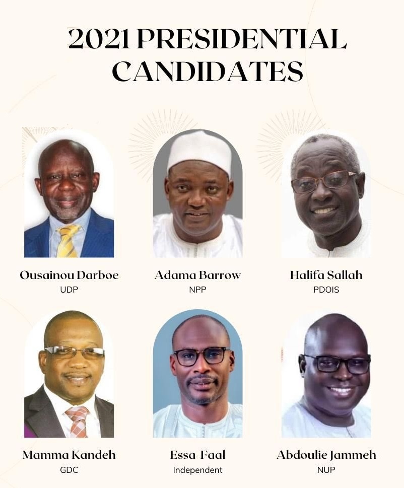 ELECTION 2021: Brief profiles of candidates contesting Gambia’s Presidential election