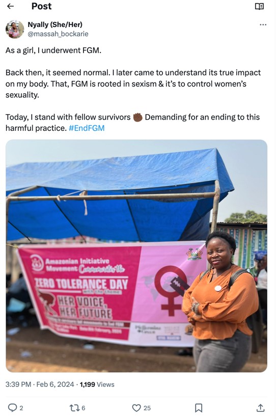 FGM in Sierra Leone: Pro-FGM activists leave little digital footprints