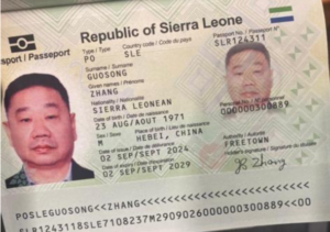 FACT-CHECK: Sierra Leonean passport bearing biodata of Chinese national is authentic