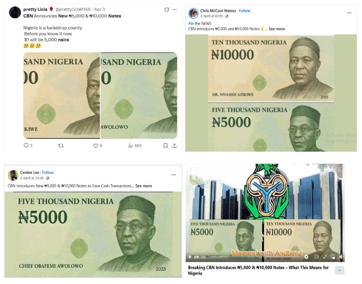 FACT-CHECK: Nigeria’s Central Bank has not introduced new 5000 and 10,000 naira notes
