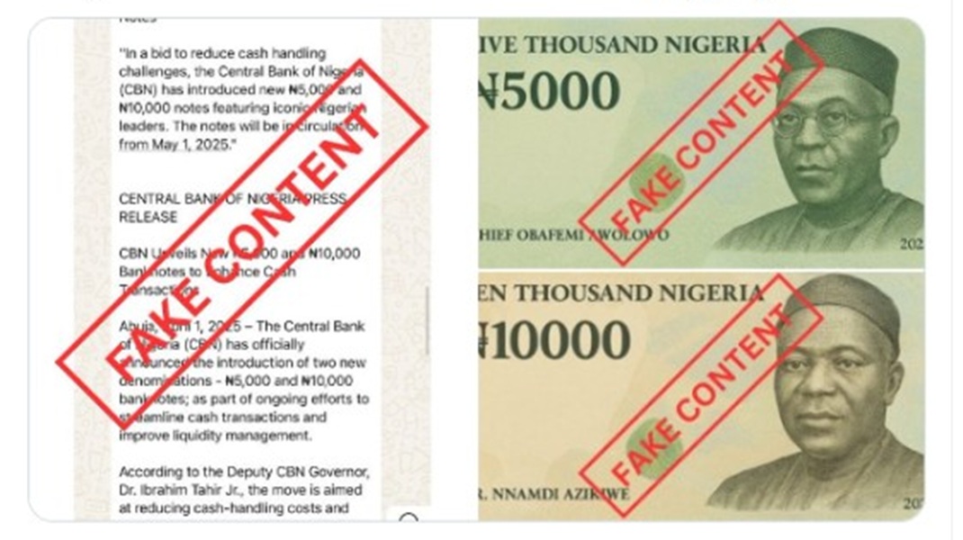FACT-CHECK: Nigeria’s Central Bank has not introduced new 5000 and 10,000 naira notes