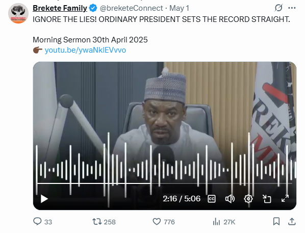 False! Nigeria’s Ordinary President, Ahmed Isah, is alive, was neither arrested nor detained False! Nigeria’s Ordinary President, Ahmed Isah, is alive, was neither arrested nor detained