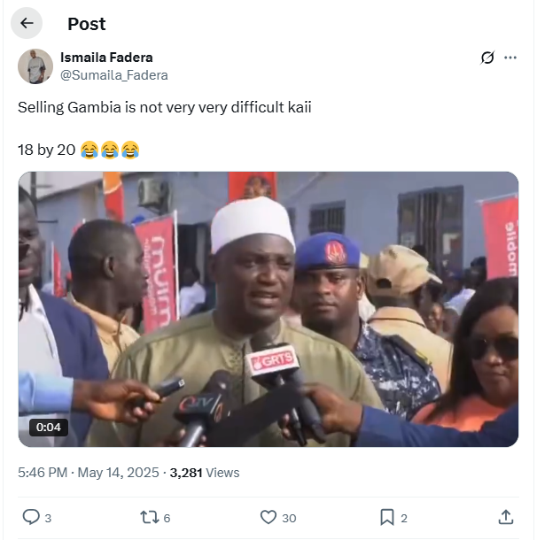 FACT-CHECK: Viral video of President Barrow saying 'we can sell Gambia' is misleading!