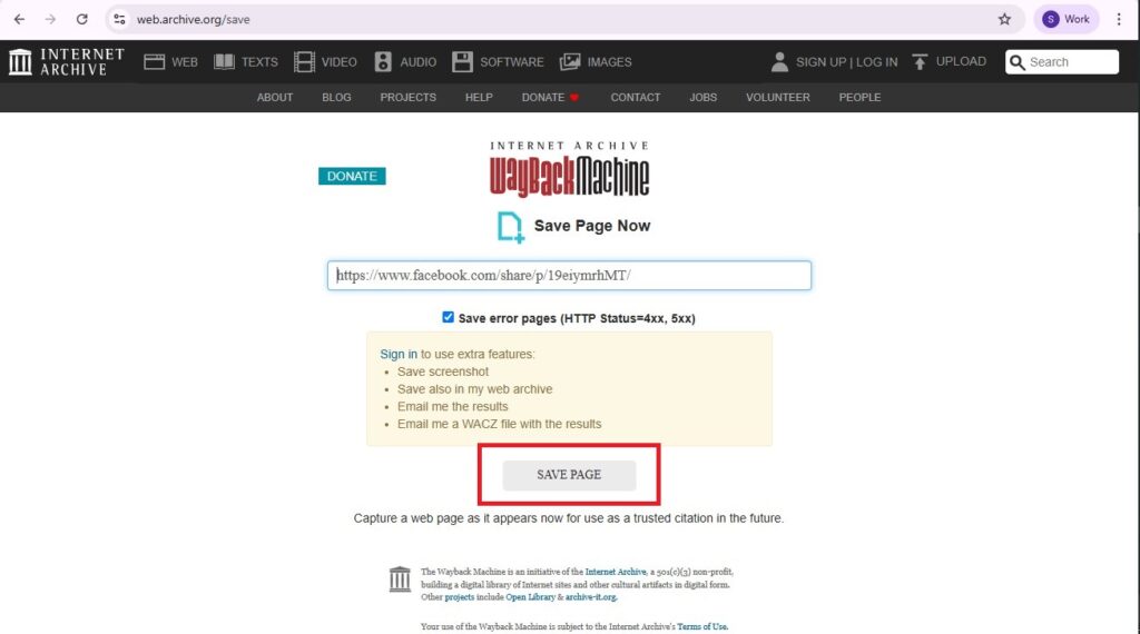 How to archive a link using Wayback Machine - A step-by-step guide ...
