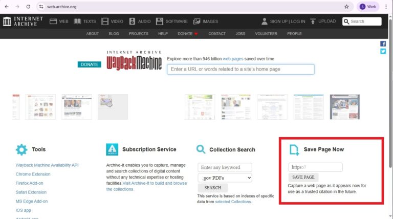 How to archive a link using Wayback Machine - A step-by-step guide ...