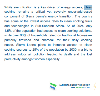 FACT-CHECK: Only 1.5% of Sierra Leoneans have access to clean cooking, First Lady’s claim True