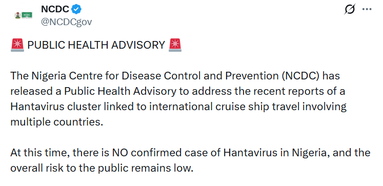 FACT-SHEET: Nigeria hasn’t recorded hantavirus case